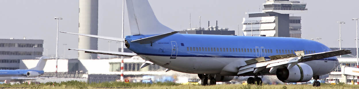KLM-vliegtuig op Schiphol