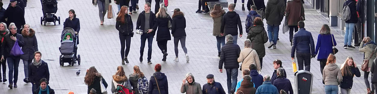 Drukte in de Koopgoot Rotterdam