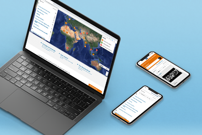 Kennisbank terrorisme website app afbeelding op telefoon